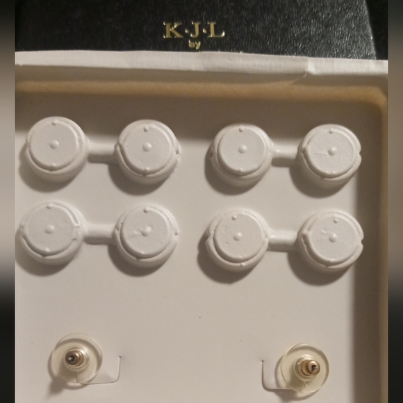 Kennith J Lane Collection interchangable earrings vintage new in box . - Picture 6 of 7